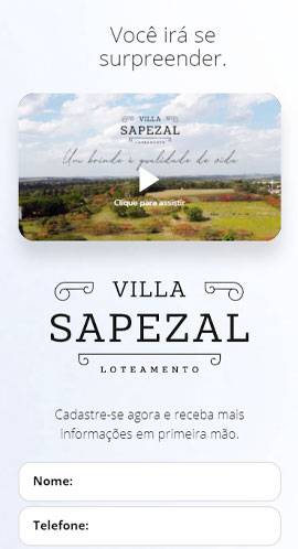 Site Mobile Villa Sapezal Loteamento – Pré-lançamento