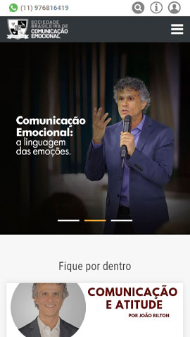 Site Mobile Sociedade Brasileira de Comunicação Emocional