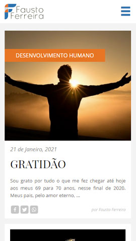 Site Mobile Blog Fausto Ferreira