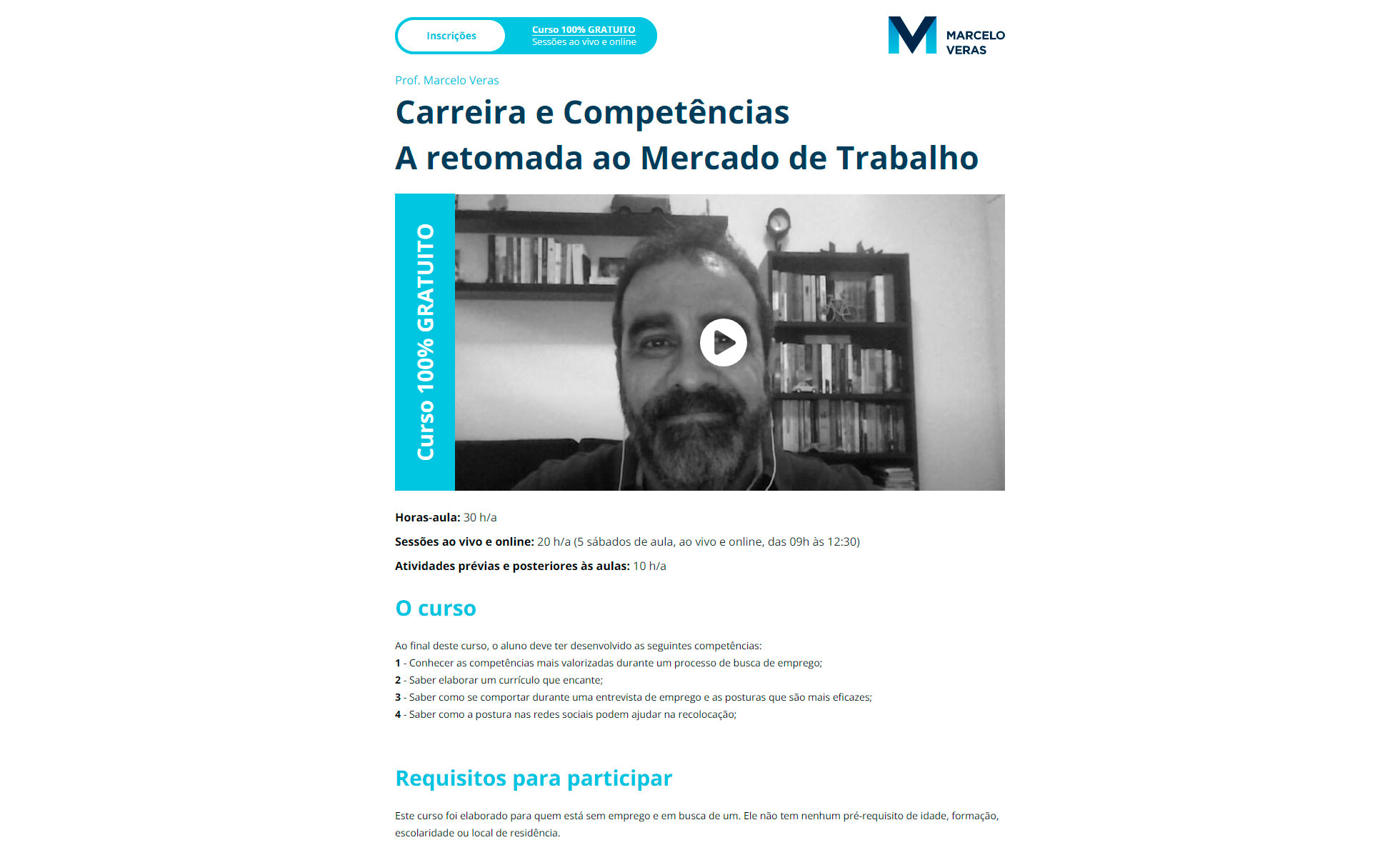 Marcelo Veras – Curso Gratuito – Carreira e Competências