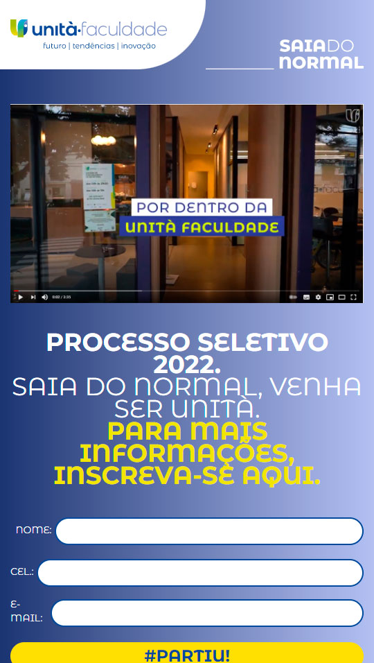 Site Mobile Unità Faculdade – Saia do Normal