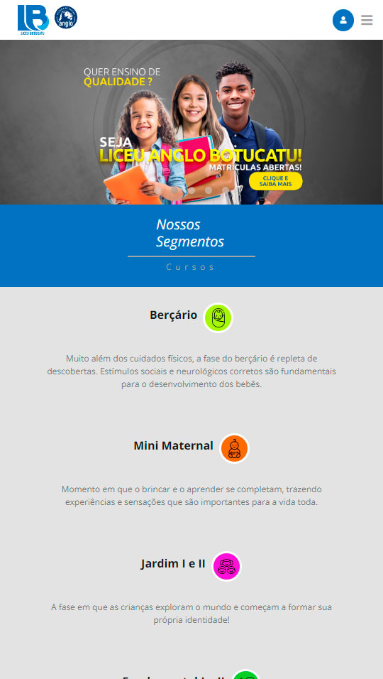 Site Mobile Liceu Botucatu
