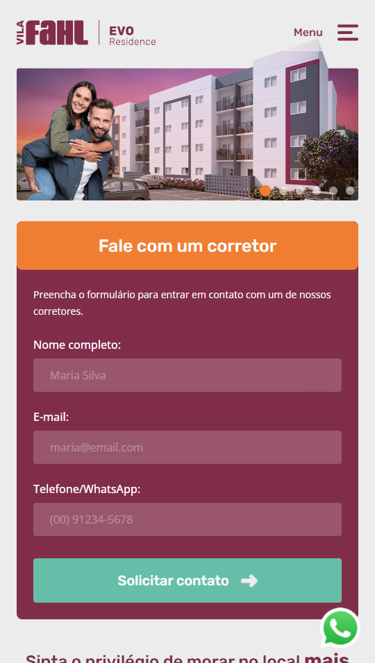 Site Mobile Vila Fahl – Evo Residence